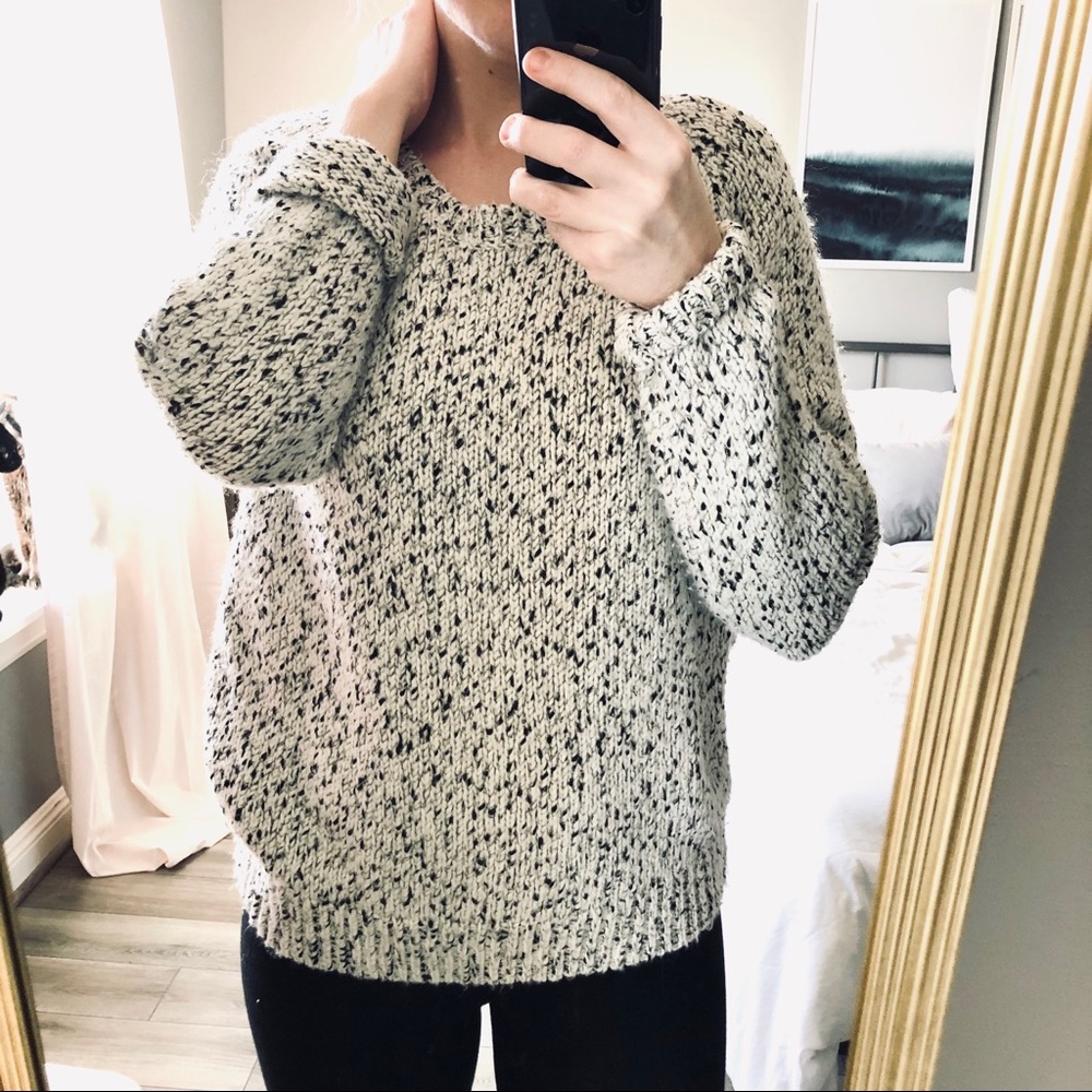St. John’s Bay Salt + Pepper Shimmer Sweater
